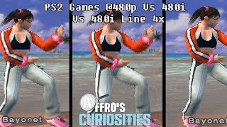 PS2 Games 480p Vs 480i Vs 480i Line 4x  Affros Curiosities [upl. by Munmro]