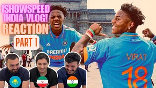 iShowSpeed India Vlog Reaction Part 1 Foreigners React  4 idiots react [upl. by Anura]