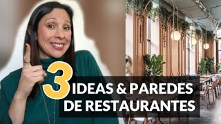 💡Decoración de RESTAURANTES Bar 2021 💡 MUROS amp Paredes ACABADOS [upl. by Nageet]