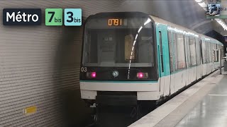 Les lignes 3bis et 7bis du Métro Parisien [upl. by Alleira983]