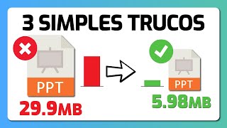 Cómo disminuir el tamaño de tus presentaciones en PowerPoint [upl. by Burwell]