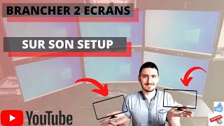 TUTO Comment brancher 2 écransdouble screen sur son setupPC  carte graphique  carte mère [upl. by Ydnam]