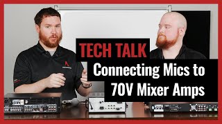 All About How To Connect A Microphone To A 70 Volt Mixer Amplifier on Pro Acoustics Tech Talk Ep 27 [upl. by Grunenwald]