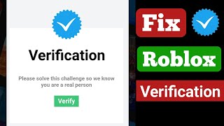 How to fix Roblox verification problem  How to fix ROBLOX Verification error [upl. by Crescentia]