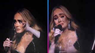 Adele Moved to TEARS During Concert After Sharing Emotional Moment With Fan [upl. by Ajdan]