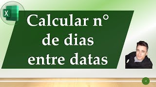 Como calcular o número de dias entre duas datas [upl. by Moraj728]