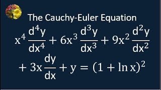 Using special technique to solve the CauchyEuler differential equation [upl. by Ryder]