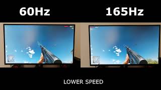 60Hz vs 165Hz  370FPS [upl. by Enitnelav]