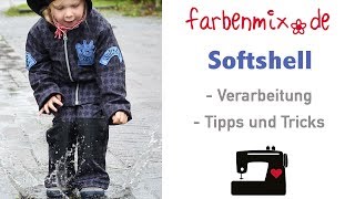 Softshell Verarbeitung Tipps von Sabine von farbenmix [upl. by Philipp]