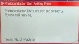 Photoconductor Units are not set correctly in Ricoh [upl. by Hemetaf]