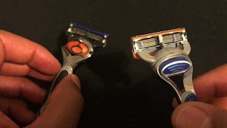 Gillette Fusion Glide vs Gillette Fusion Regular [upl. by Letnuahc]