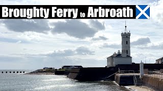 🏴󠁧󠁢󠁳󠁣󠁴󠁿 Coastal Path  Broughty Ferry to Arbroath Scotlands Coastline and Views [upl. by Nyer]