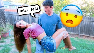 MY LITTLE SISTER PASSED OUT PRANK ON FIANCÉ [upl. by Arteid]