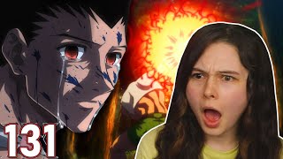 GON VS PITOU  Hunter X Hunter Ep 131 REACTION amp REVIEW [upl. by Anaeirb674]