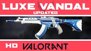 Luxe Vandal VALORANT Skin  New Blue Updated  HD Skins Showcase [upl. by Kayle]