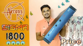 Aerons sigma 1800 amplifier review and price  2200 watt amplifier [upl. by Earla]