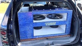 2 15S BANDPASS SUBWOOFER BOX BUILD [upl. by Narhet]