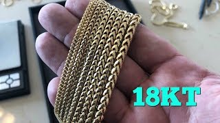 18KT FRANCO CHAINS ARE HERE [upl. by Ninaj564]