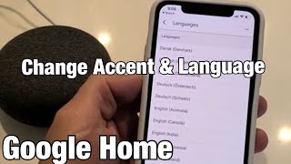 Google Home How to Change Accent amp Language [upl. by Astred]