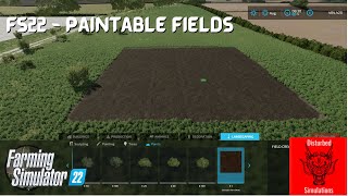 Painting fields  FS22  Prefab [upl. by Merralee]