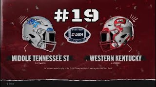 CUSA TITLE 2 vs MTSU Devon Bates LEGACY GAME [upl. by Ahsinauj]