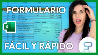 ✅ FORMULARIOS en EXCEL  sin macros  VBA [upl. by Alaj]