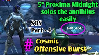 MCOC SOS part  4 5 Proxima Midnight solos the Annihilus Easily [upl. by Arrim]