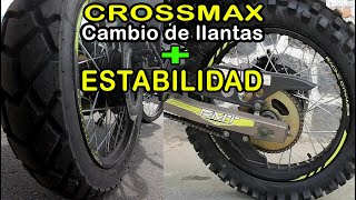 CrossMax 250 PRO 2020 Cambio de llantas Estabilidad TOTAL [upl. by Medovich]