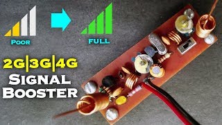 Make Your Own Cell Phone Signal Booster for 2G3G4G Network [upl. by Haibot]