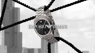 Zegarek męski Emporio Armani Federico Chronograph  Zegarowniapl [upl. by Llenrrad544]