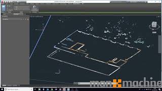 Point Cloud to Floor Plan in Autocad [upl. by Kerat]