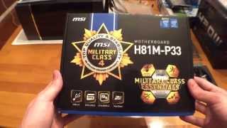 MSI H81MP33 motherboard Overview [upl. by Nahtnahoj677]