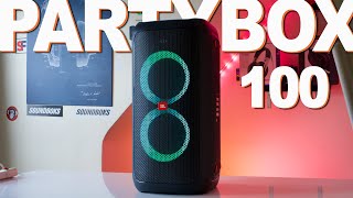 JBL Partybox 100 Review  Now I Cant Wait For The Partybox 110 [upl. by Akimyt]