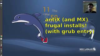 antiX and MX frugal installs with grub entry [upl. by Ladnik]