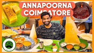 Annapoorna Restaurant Coimbatore Food Tour  Veggie Paaji [upl. by Adnilav]