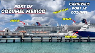 Cozumel Mexico Port What To Do At The Port Of Cozumel Carnival Jubilee A Tour of The Port [upl. by Erich]