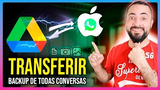 💡 BAIXAR RESTAURAR backup WhatsApp do Google Drive para o iPhone Software pago [upl. by Braasch]