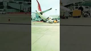 Departing from Velana International Airport maldives aviation srilankanairlines [upl. by Ylurt]