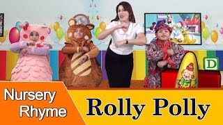 Rolly Polly Rolly Polly with lyrics  Nursery Rhymes  Fun and Learn [upl. by Henricks952]