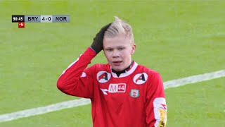 14 year old Erling Haaland was INSANE [upl. by Novelia]