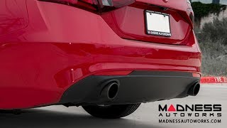 Alfa Romeo Giulia Performance Exhaust Systems by MADNESS Autoworks [upl. by Eninnaj]