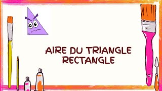 Aire dun triangle rectangle  Cours et exemple [upl. by Animaj31]