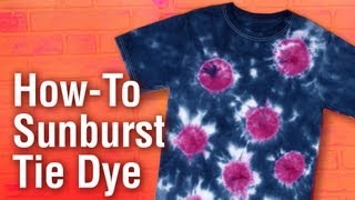 HowTo create a Sunburst Design Tulip Tie Dye [upl. by Kenneth]