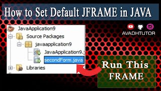 how to set default jframe in java  how run parcular form in java  run login jframe first in java [upl. by Minoru]