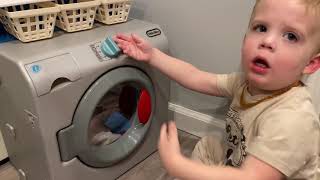 Little tikes first washer dryer pretend play review [upl. by Ennylcaj]