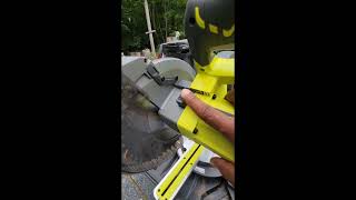 Ryobi Tss103 10in compound miter saw unboxing [upl. by Carry479]