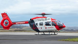 Johanniter Luftrettung  Bodenlauf H145 D3 DHJLA  Flugplatz Reichelsheim [upl. by Inverson]