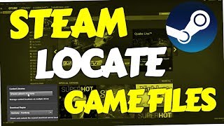 How to Locate Steam Game Files Folder  Windows 10 [upl. by Fransis408]