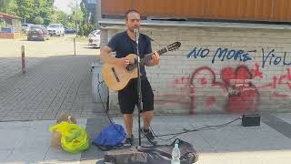 Rammstein  Ohne Dich Cover Street Performance [upl. by Arayc]