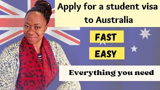 HOW TO APPLY for a STUDENT VISA TO AUSTRALIA  SUBCLASS 500  Documents and Process [upl. by Kam]